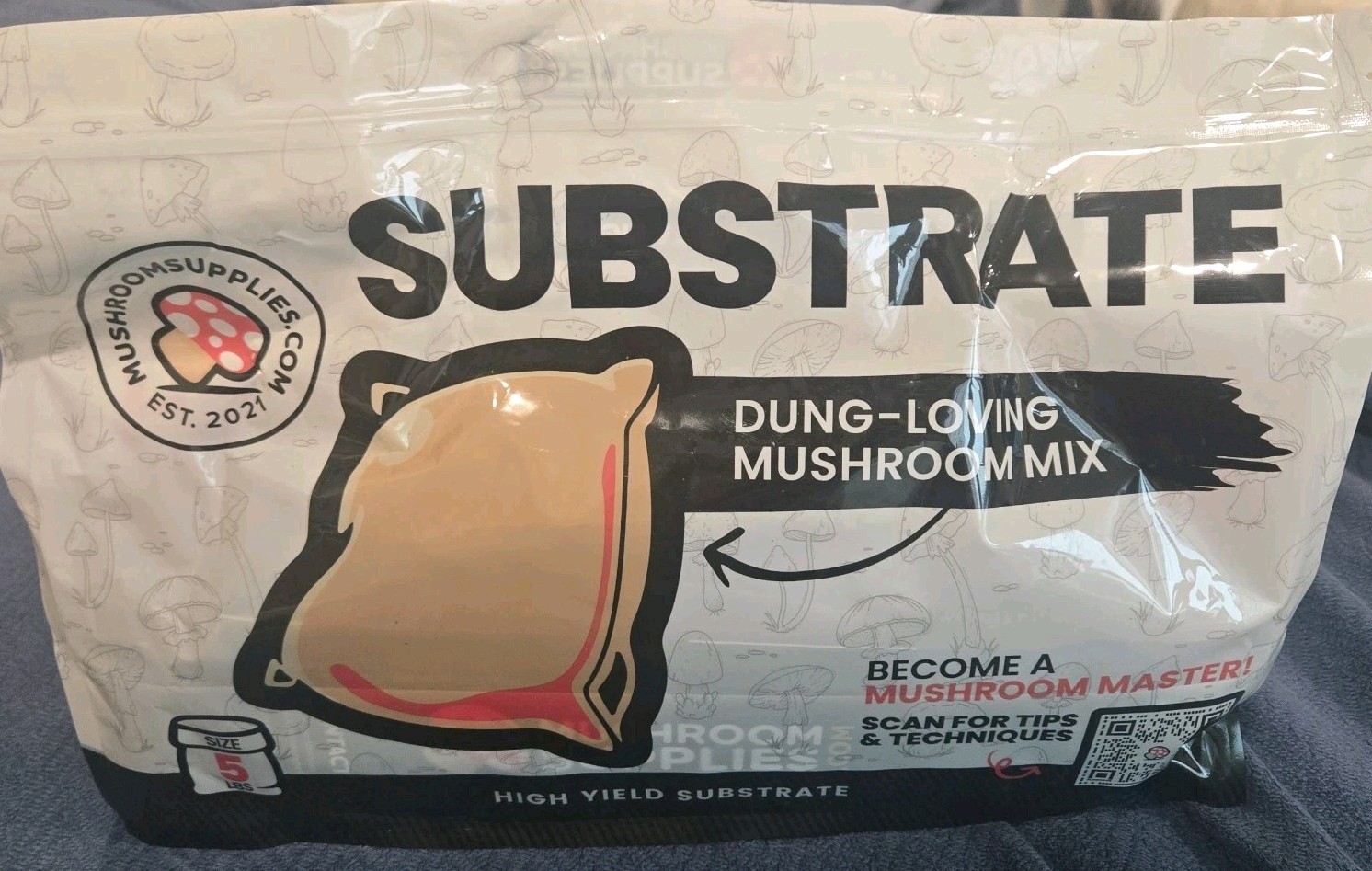 5 LBS Bulk Substrate for Mushroom – Dung Lovers Pasteurized, High Yield Subtrate