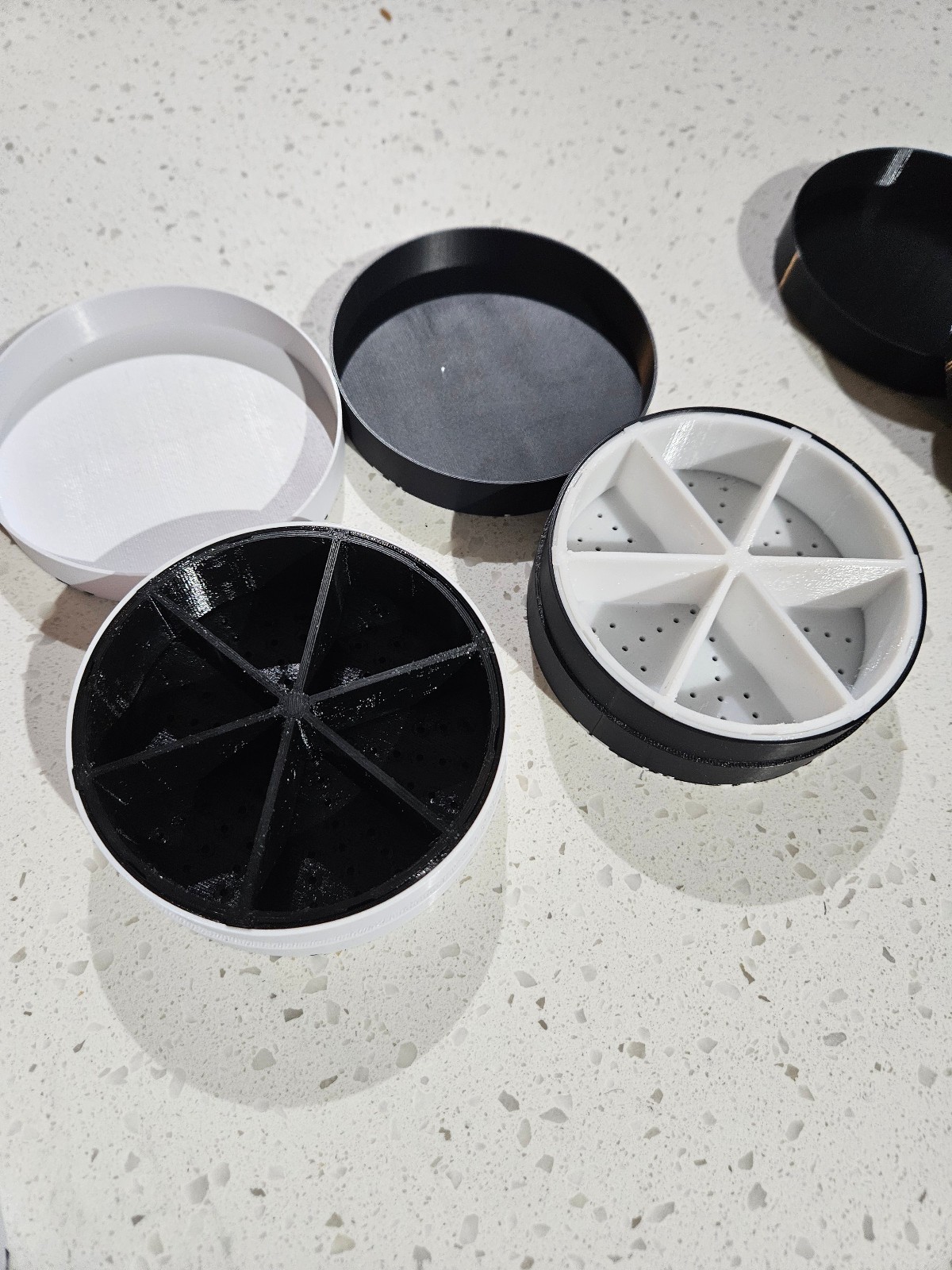 Black Seed Puck (White Inlay Design) Premium Germination Kit System