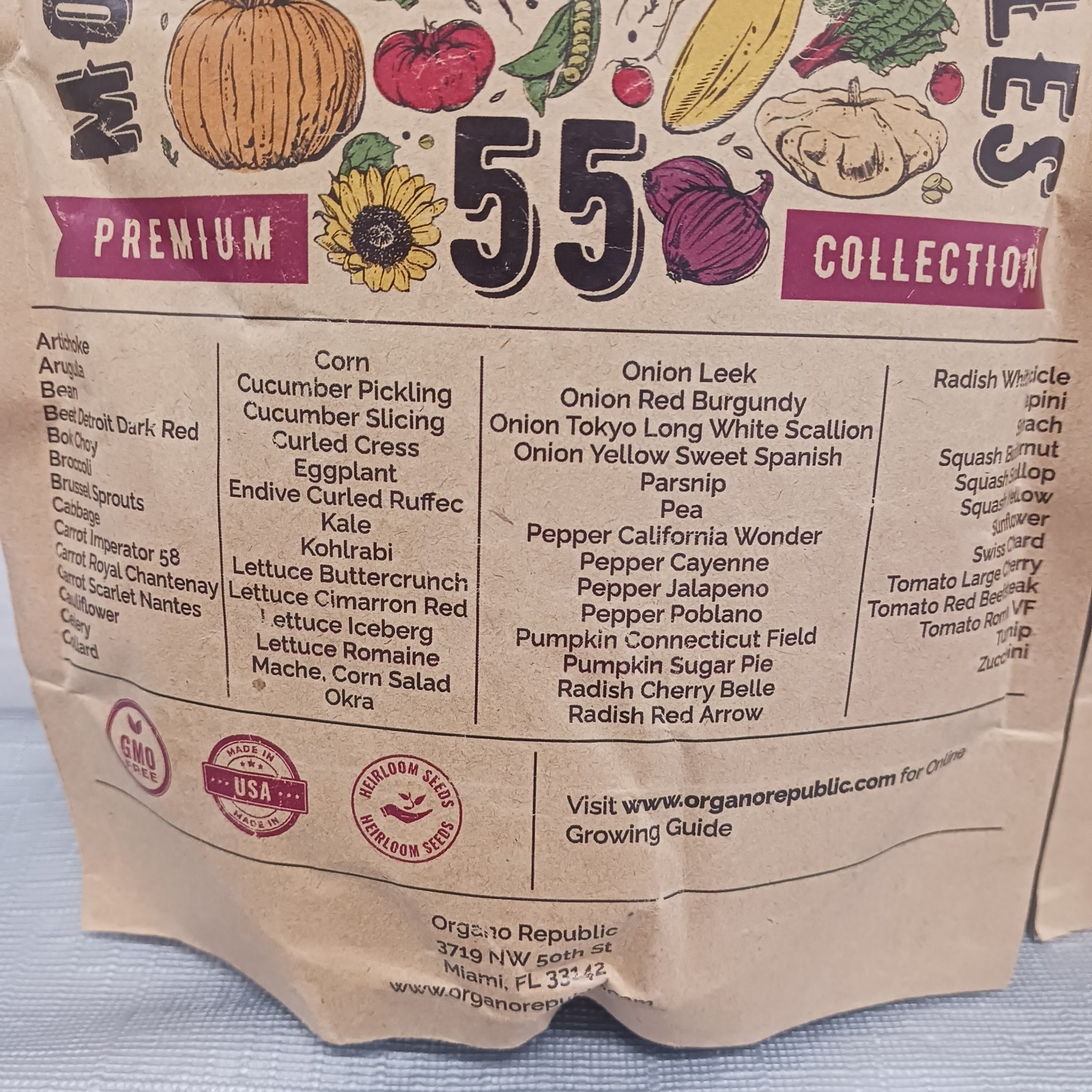 Heirloom Seeds Most Popular Vegetables 55 Varieties.