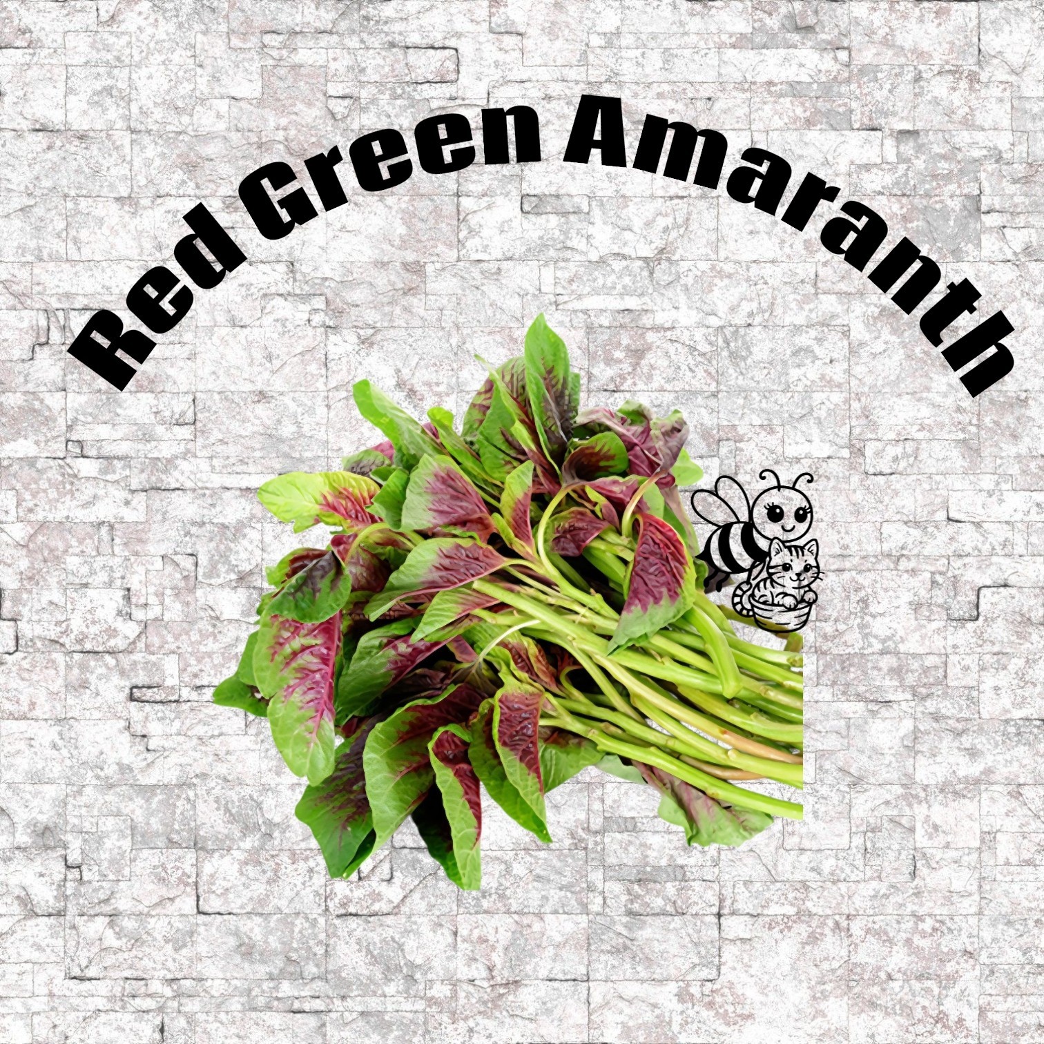 200 Red Green Amaranth / Yin Cho / Callaloo Vegetable Seeds + FREE 1 Seed Pack