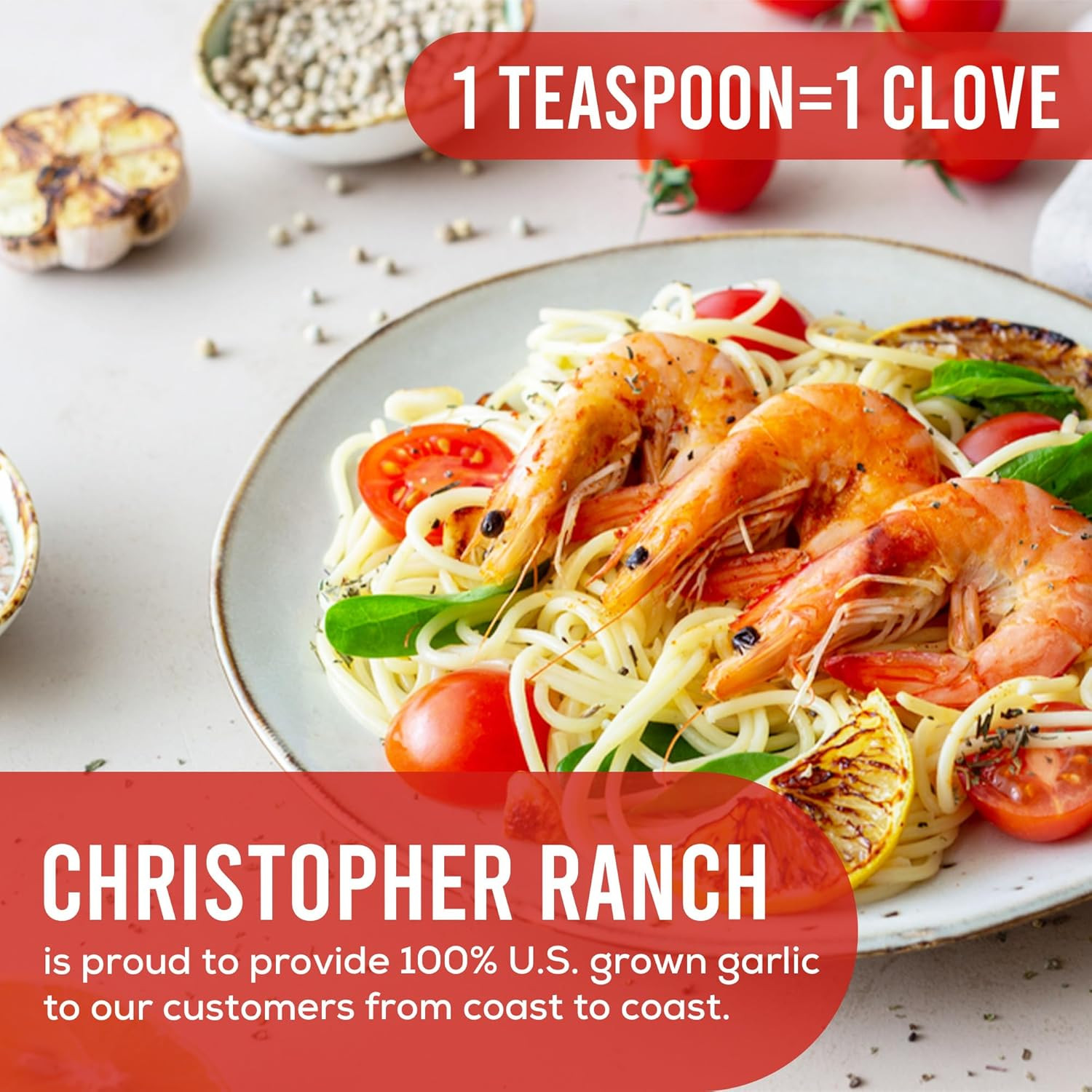 Christopher Ranch Pickled Garlic Cloves in a Jar | 100% California-Grown Fresh G