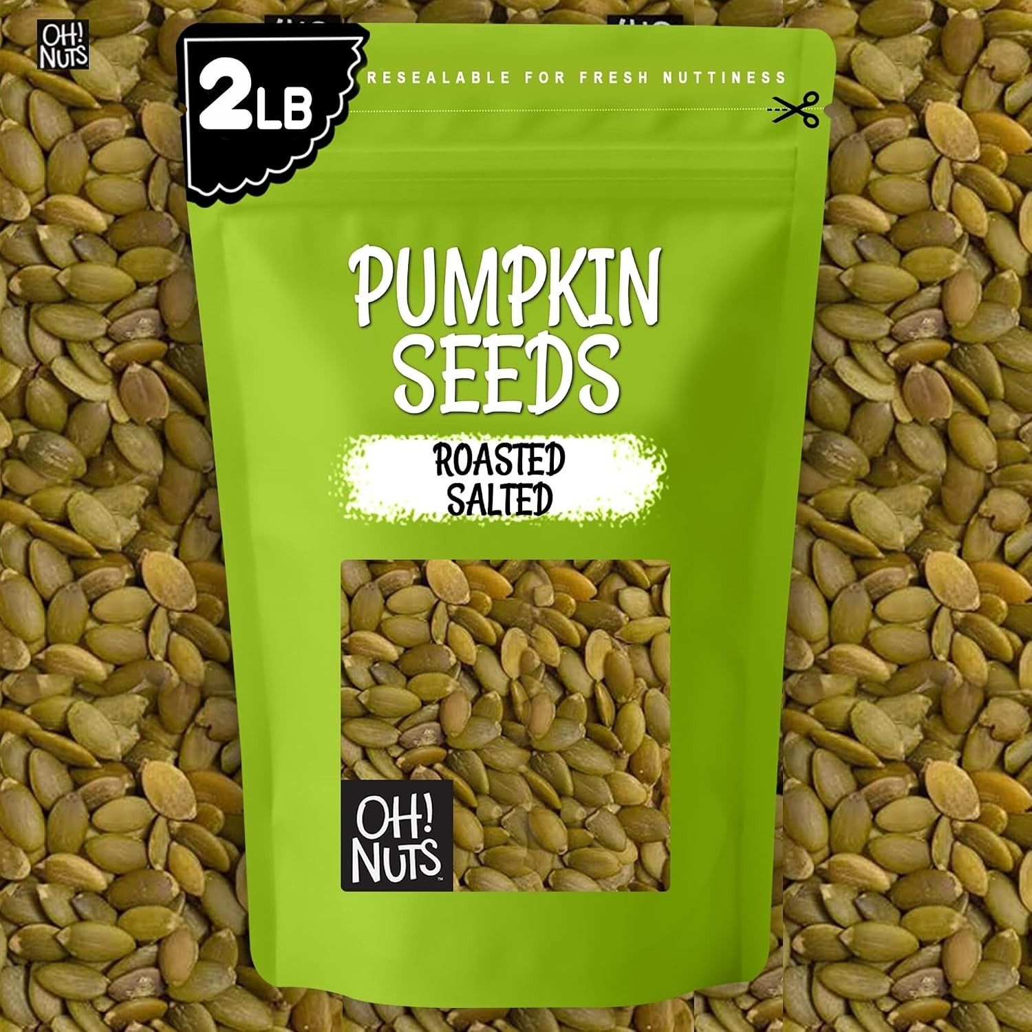 Keto-Friendly Pumpkin Seeds – 2 lb Resealable Bag