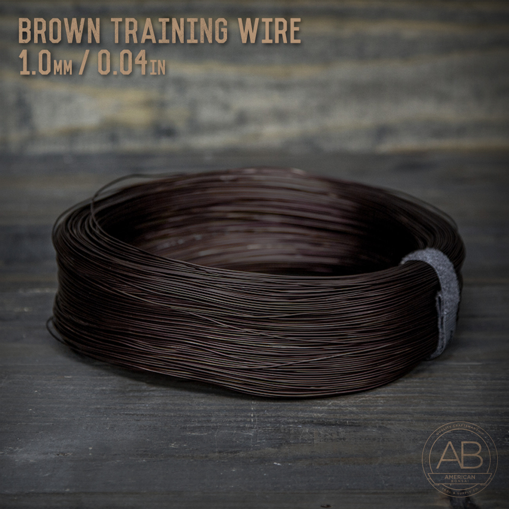 American Bonsai Brown Aluminum Training Wire – 1.0mm – 1 kilogram – 1,575ft