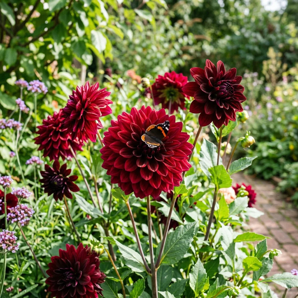 50 Deep Red Dahlia Seeds for Planting – Stunning Crimson Blooms