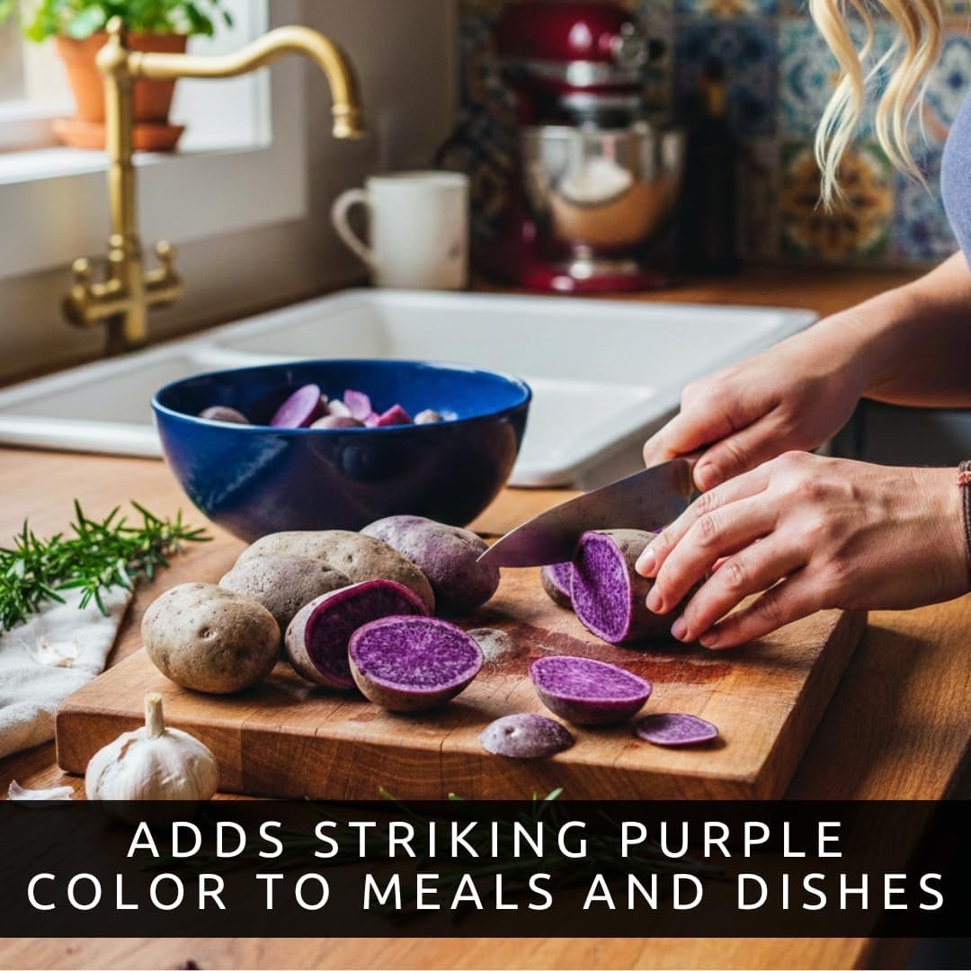 Purple Seed Potatoes for Planting – Easy to Grow (5 Pound Bag) Heirloom Potato