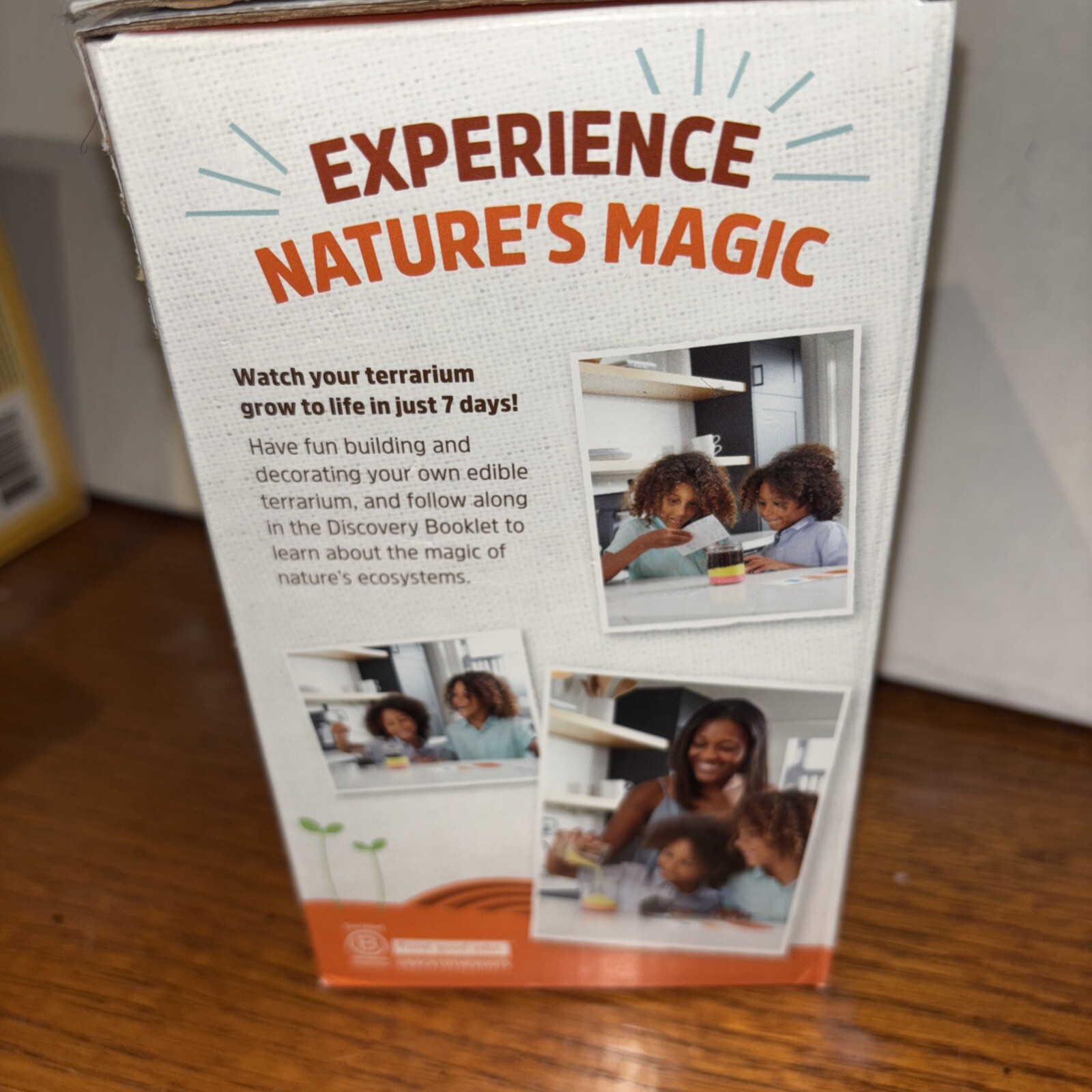 Organic Kids Terrarium Grow Kit -Easy-To-Use DIY Set for All Ages Small Open Box