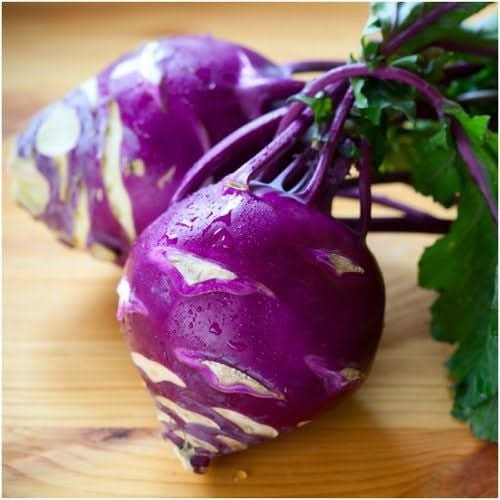 Purple Vienna Kohlrabi Seeds For Planting (Brassica oleracea)