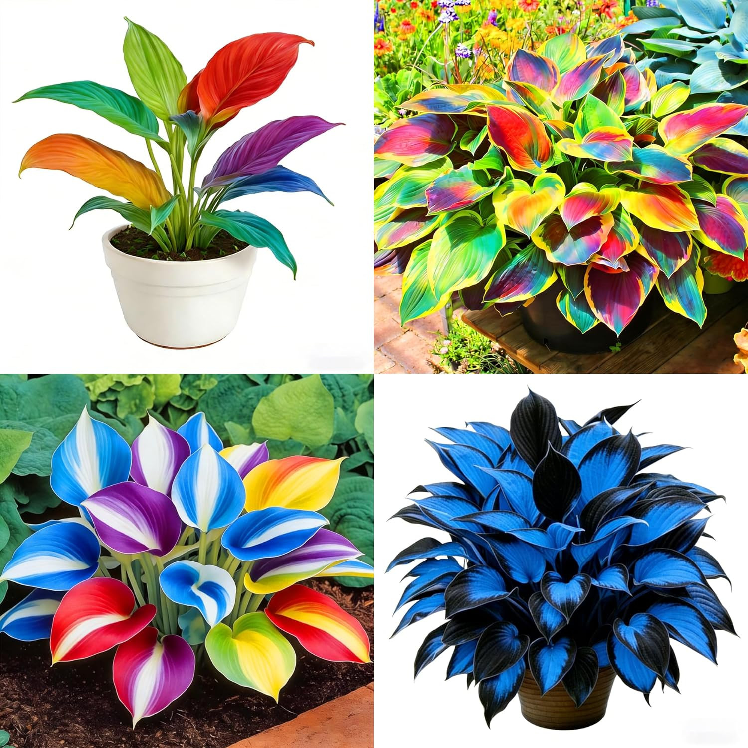 Hosta Seeds for Planting, 310+Pcs Rare Perennial Hosta Flower Seeds Plants, Non-
