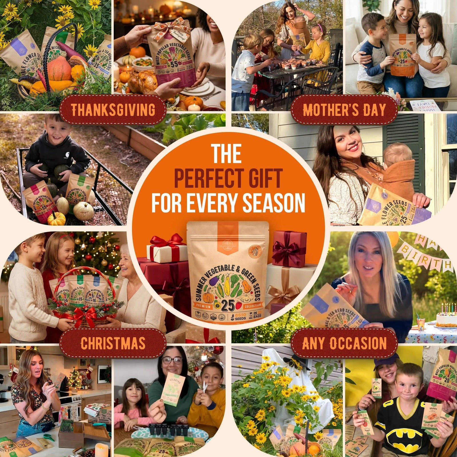 Summer Vegetable Seeds Variety Pack