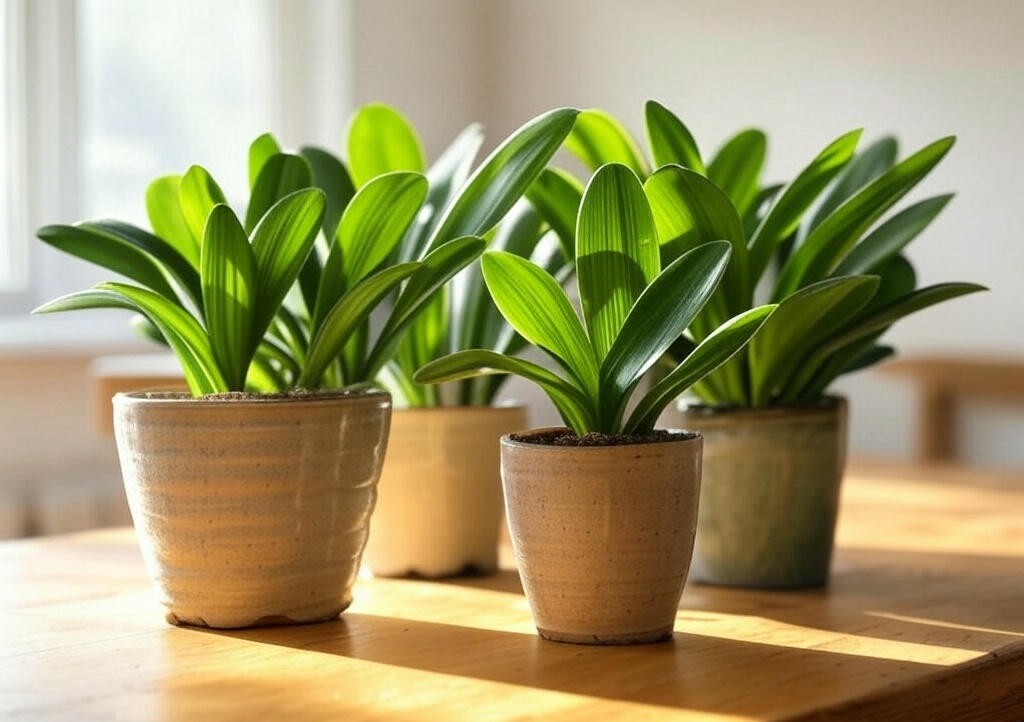 3 Clivia Miniata Plants, Bush Lily, Orange Flowers, 6-8 Leaves, Ready to Plant