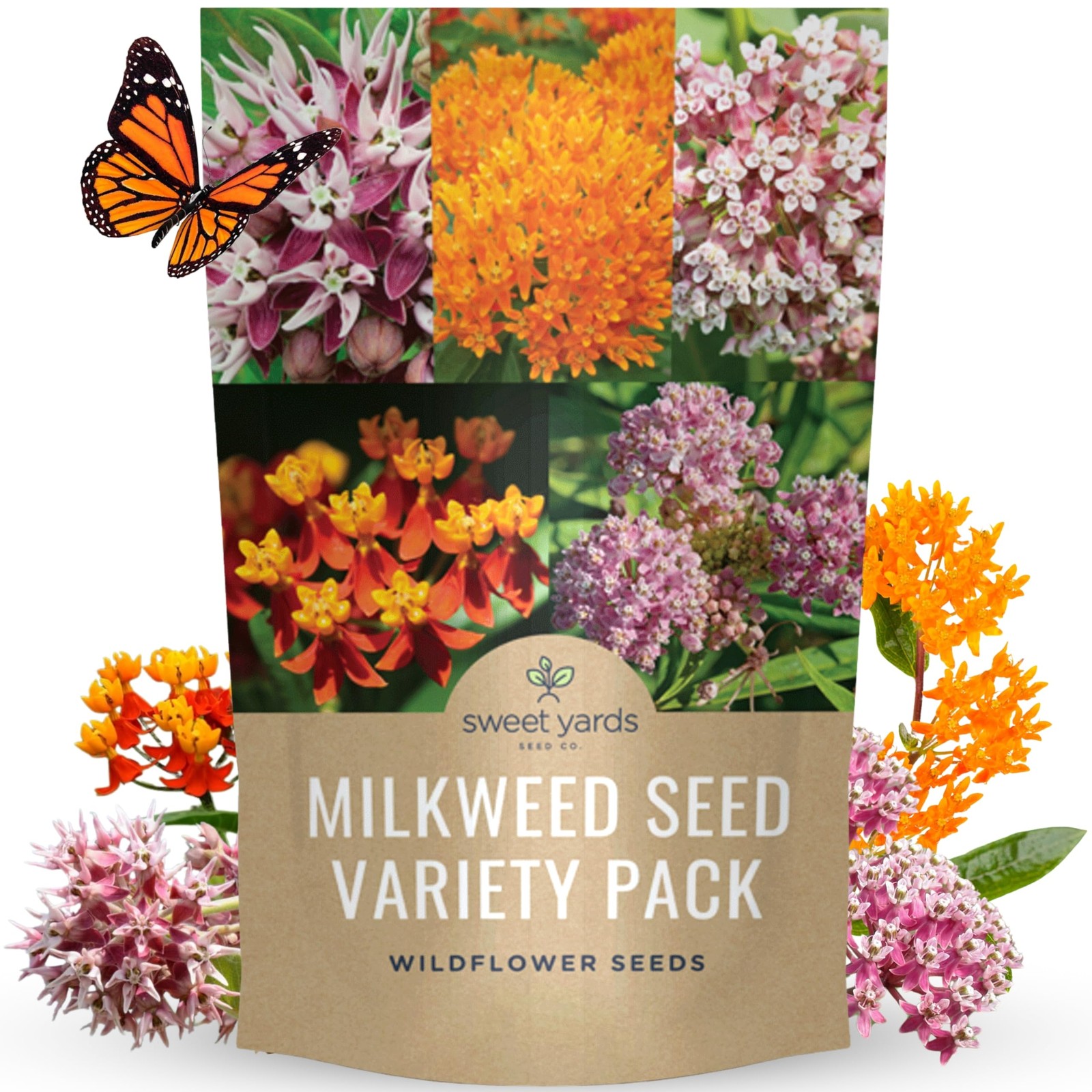 Milkweed Seed Variety Pack | 5 Individual Packs – 2026 Season – Showy, Pink…