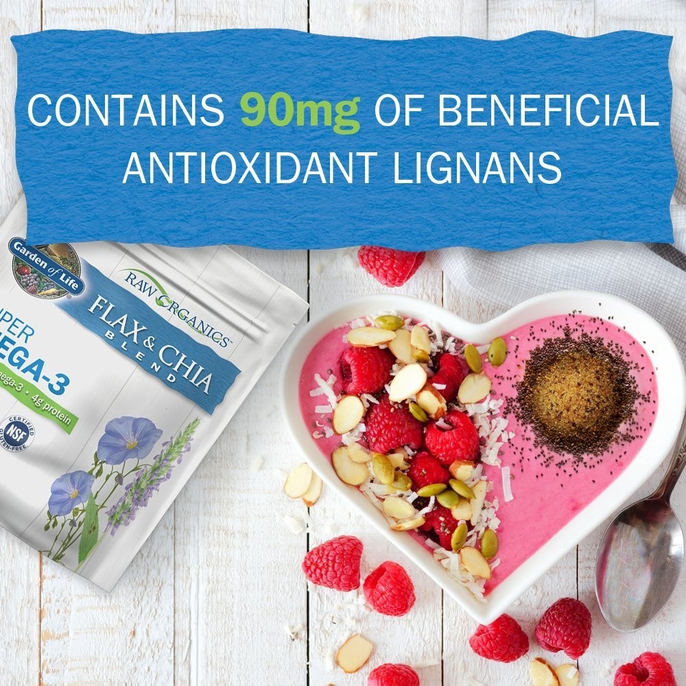 Raw Organics 100% Flax & Chia Blend – 24 Servings of Nutrient-Dense Goodness