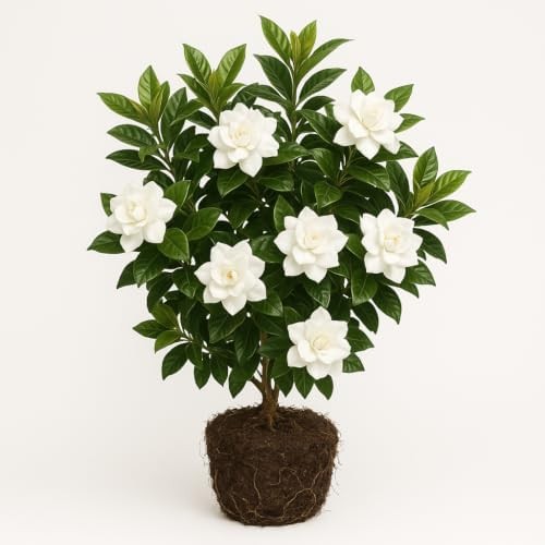Jasmine Gardenia August Beauty Live Plant – Shrub, Outdoor, Partial Sun, USDA 8