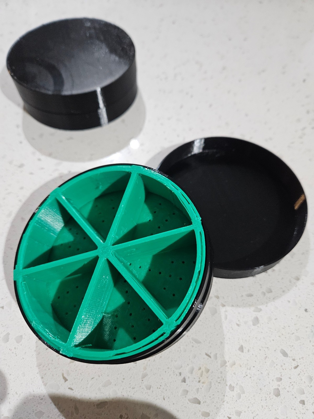 Black Seed Puck (White Inlay Design) Premium Germination Kit System