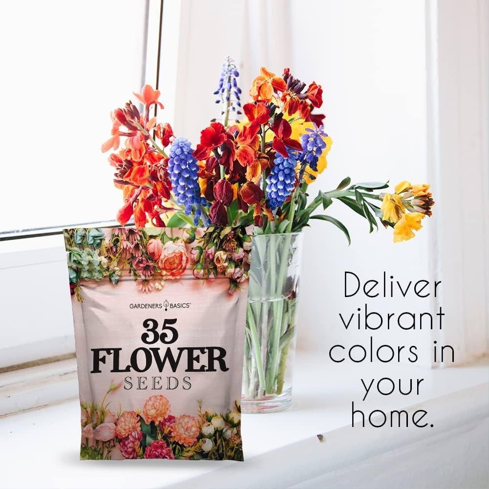 Flower Seeds Packets for Planting 35 Individual Varieties Perennial, Annual, …
