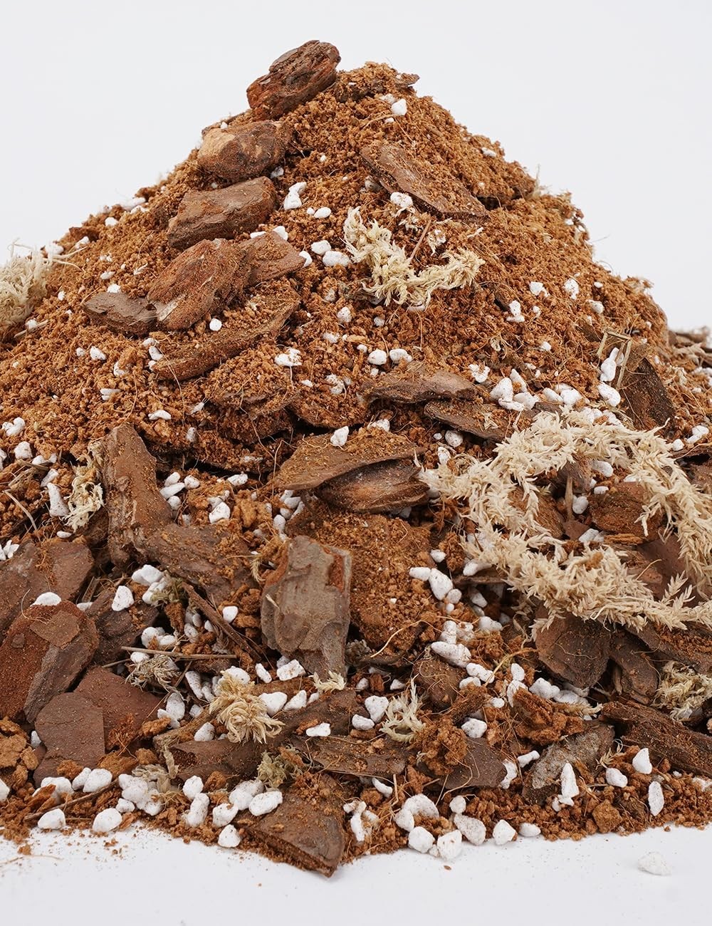 TOYPOPOR 3qt Orchid Potting Mix with Moss Pine Bark Mulch Perlite Stone &…