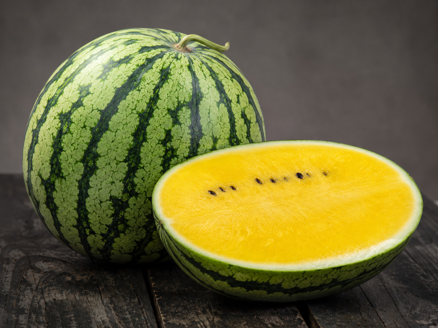 2 Grams (20-25) Heirloom Yellow Gem Watermelon Seeds – Very Sweet Up To 25lbs