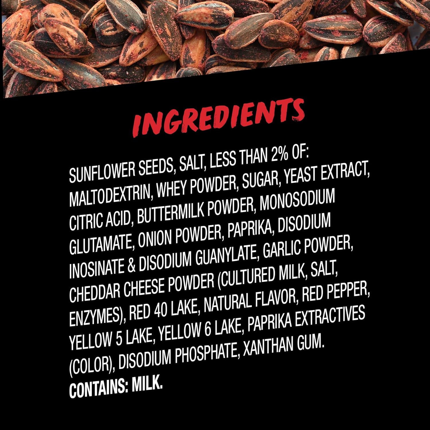 Sunflower Seeds, Fire Flavor, 5.35 Oz.