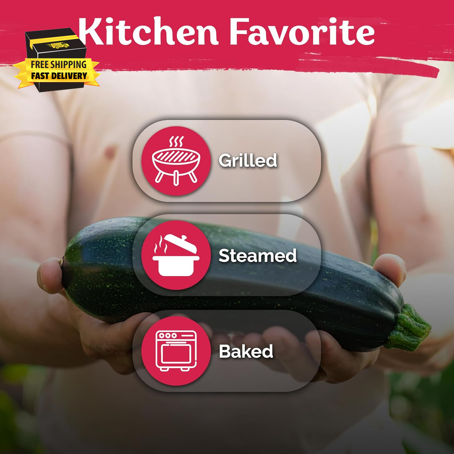 50 Black Beauty Zucchini Seeds for Planting (Cucurbita Pepo) – Non-Gmo Heirloom