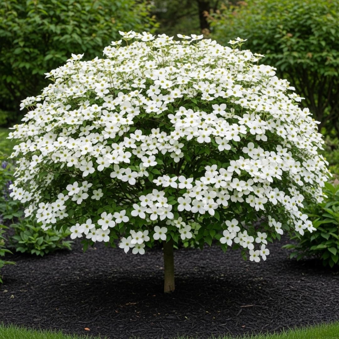 Kousa Dogwood Trees Live Plant 6-12 Inch, White Flowering Shrubs