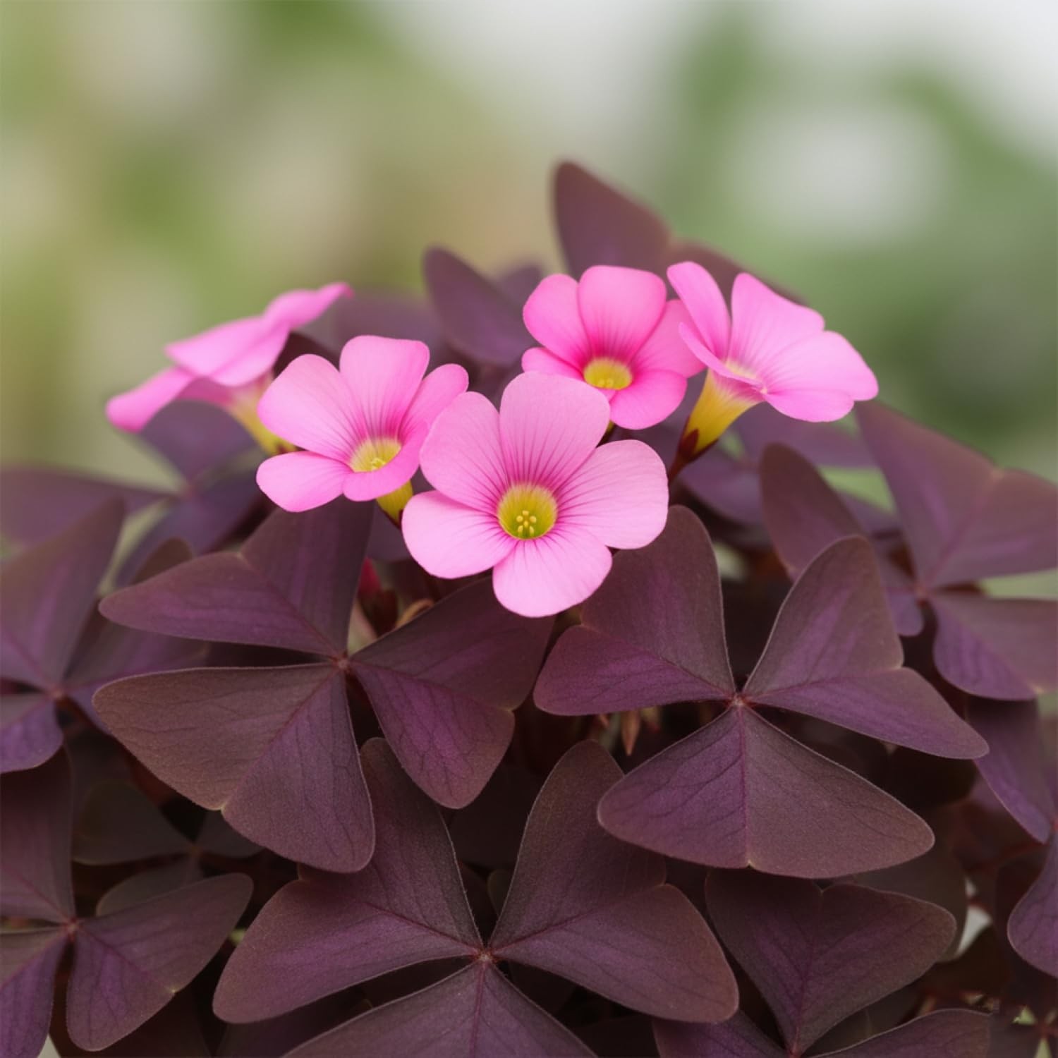 12 Purple Shamrock Bulbs Oxalis Triangularis for Planting, Flower