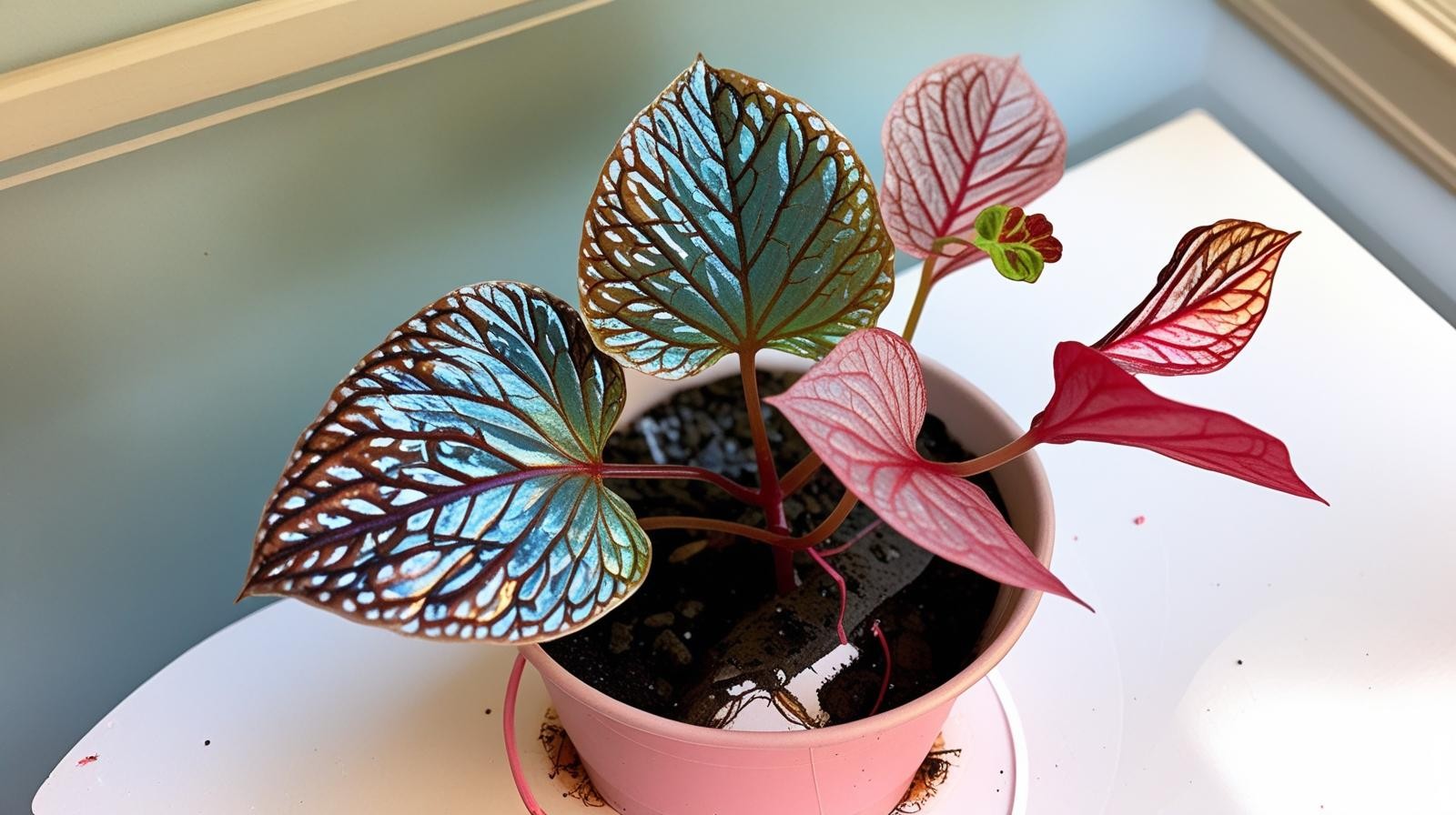 Angel Wing Begonia Benigo Pink Live Rooted Starter House Plants BUY 2 GET 1 FREE