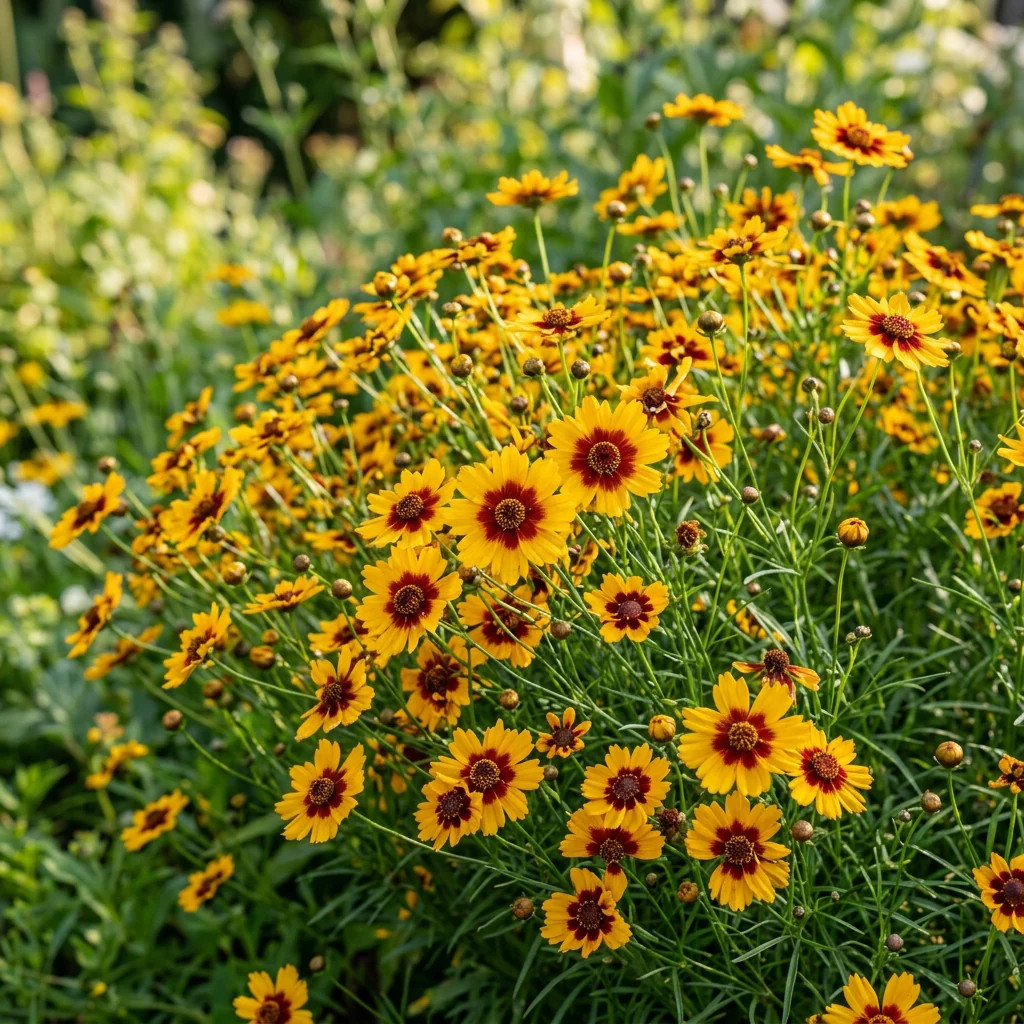 100 Sunburst Bicolor Coreopsis Seeds for Planting – Vibrant Heirloom Perennial