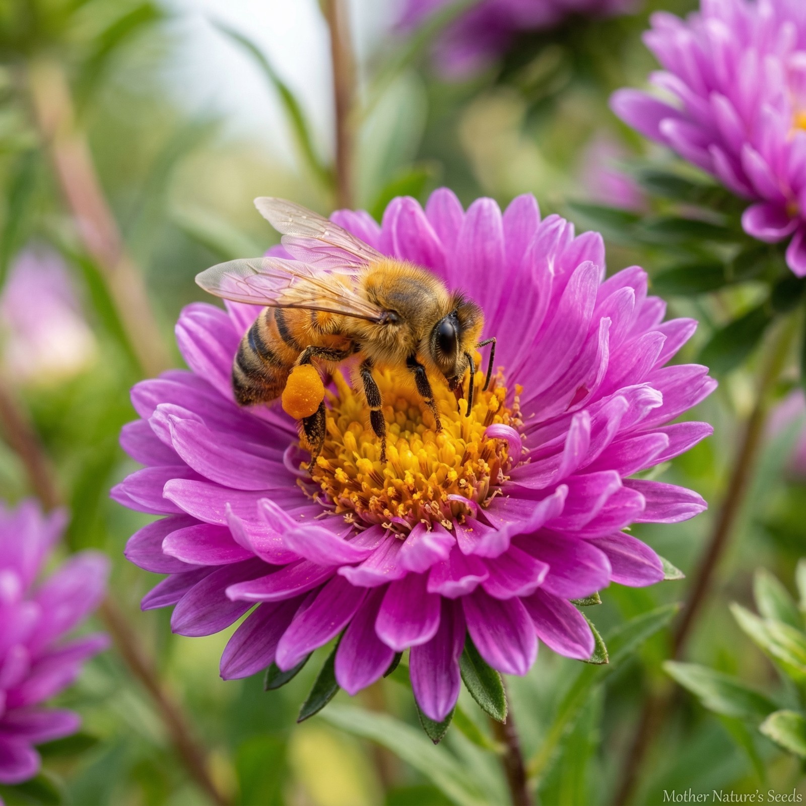 Mother Nature’s Super Mix BEES 38 Species Flowers Wildflowers Non-GMO 1000 Seeds