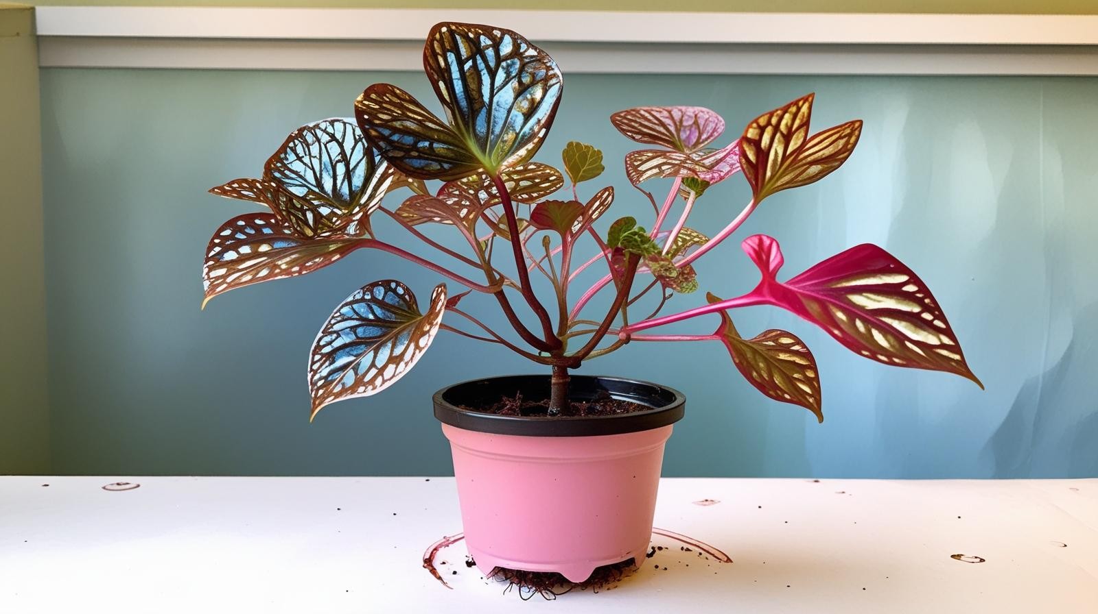 Angel Wing Begonia Benigo Pink Live Rooted Starter House Plants BUY 2 GET 1 FREE