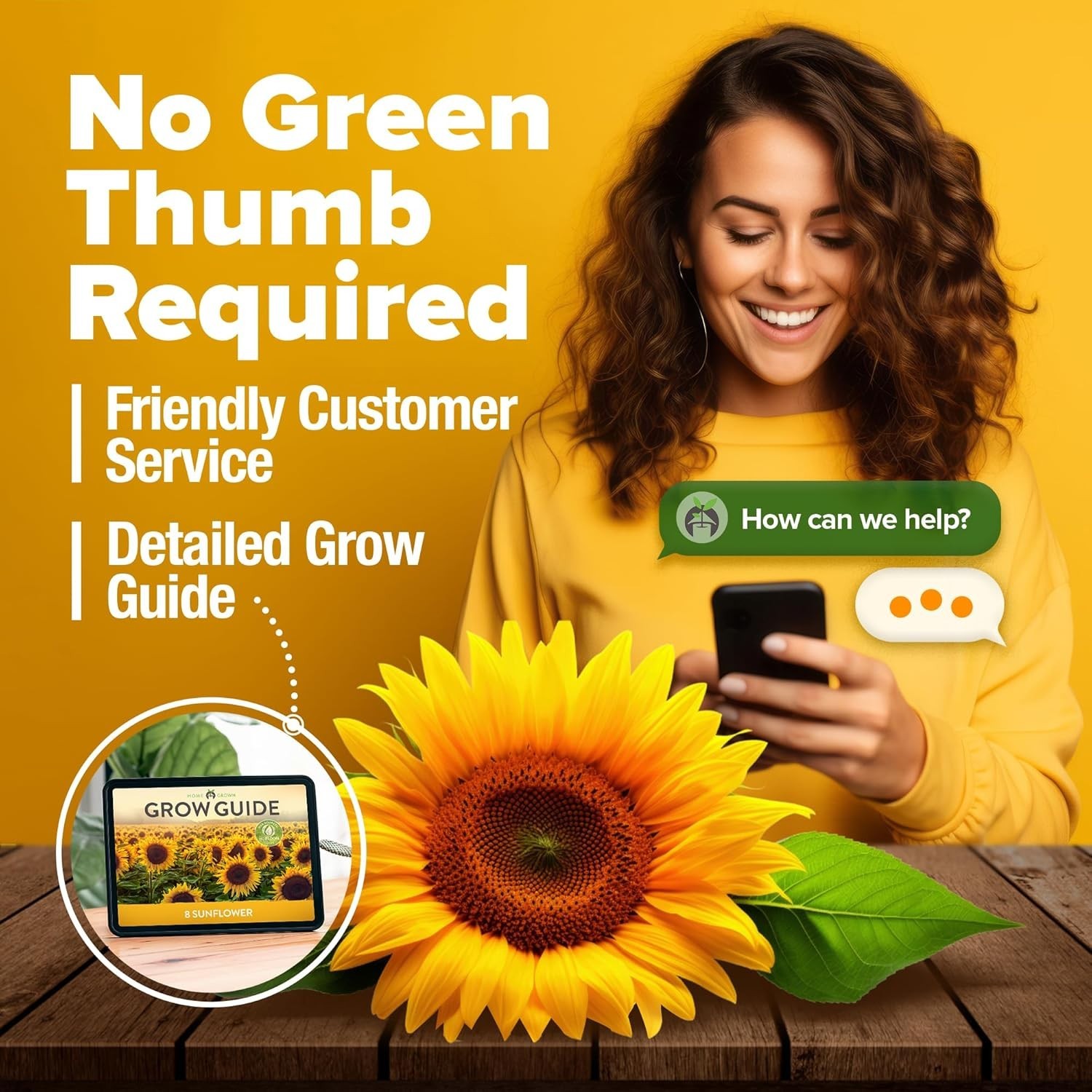 8 Varieties Sunflower Seeds Pack 1000+ Non-GMO for Garden, Indoor & Outdoor