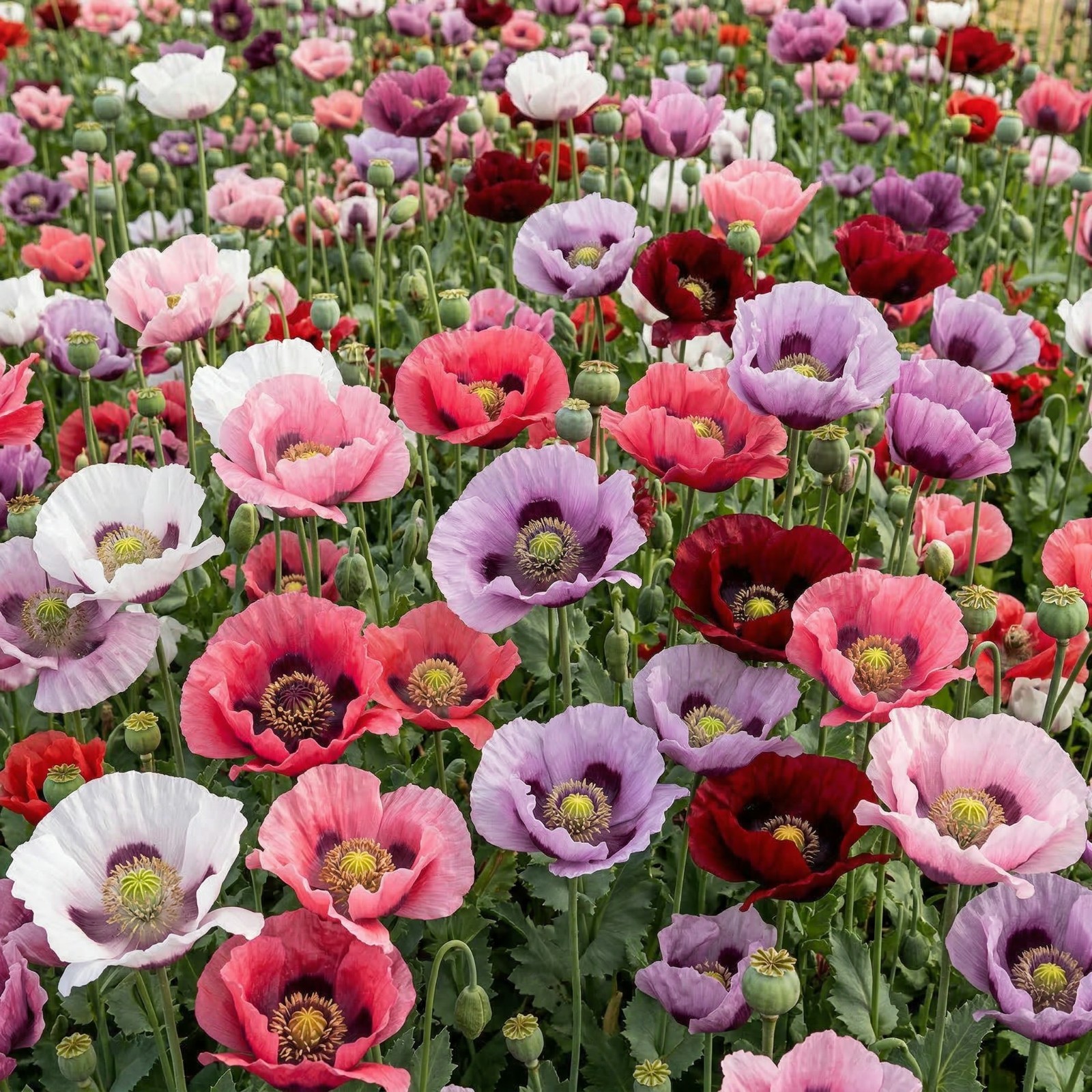 Landscaper’s Pack Breadseed Poppy MIXED COLORS Bulk Field Large Area 20000 Seeds
