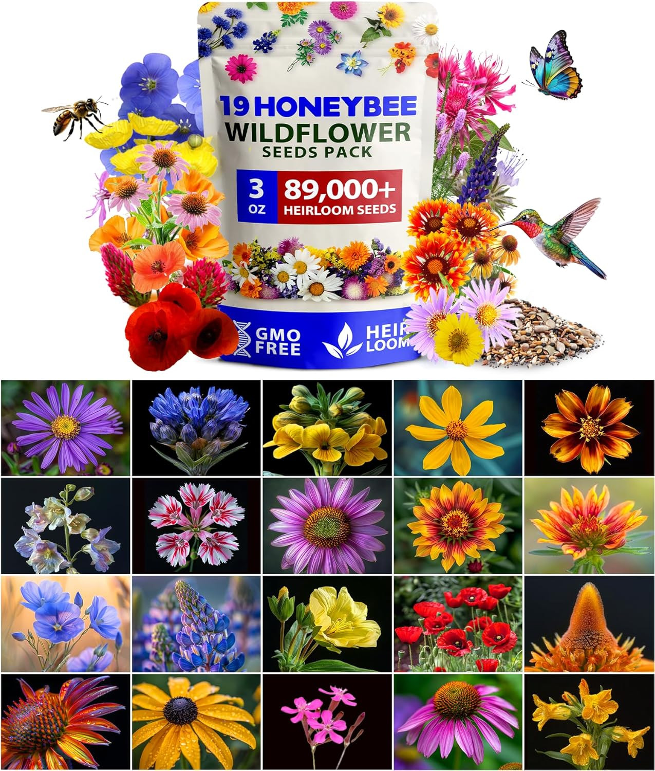 Zinnia Dahlia Seeds Pack for 2026 Non GMO 524 Flower Seeds | Vibrant Zinnia Eleg