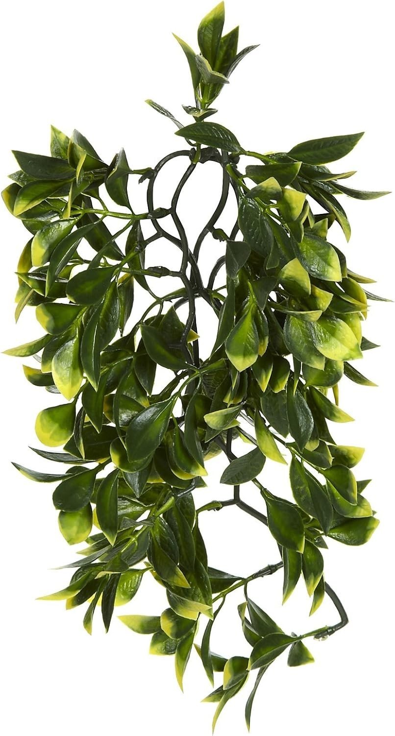Mandarin Hanging Plastic Terrarium Plant – Realistic Decoration for Reptiles