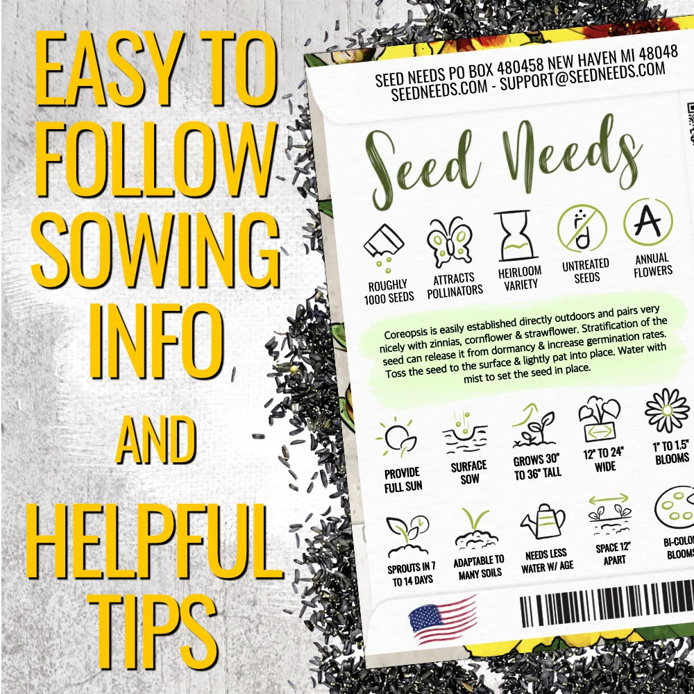 Coreopsis Plains Seeds For Planting (Coreopsis tinctoria)