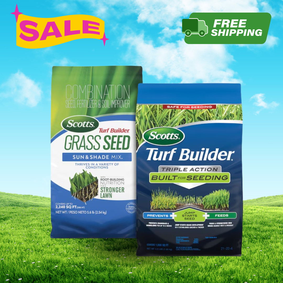 [BIG SALE] Scotts Turf Builder 9.9 lb Mixed Grass Seed Blend Bundle for Lawns