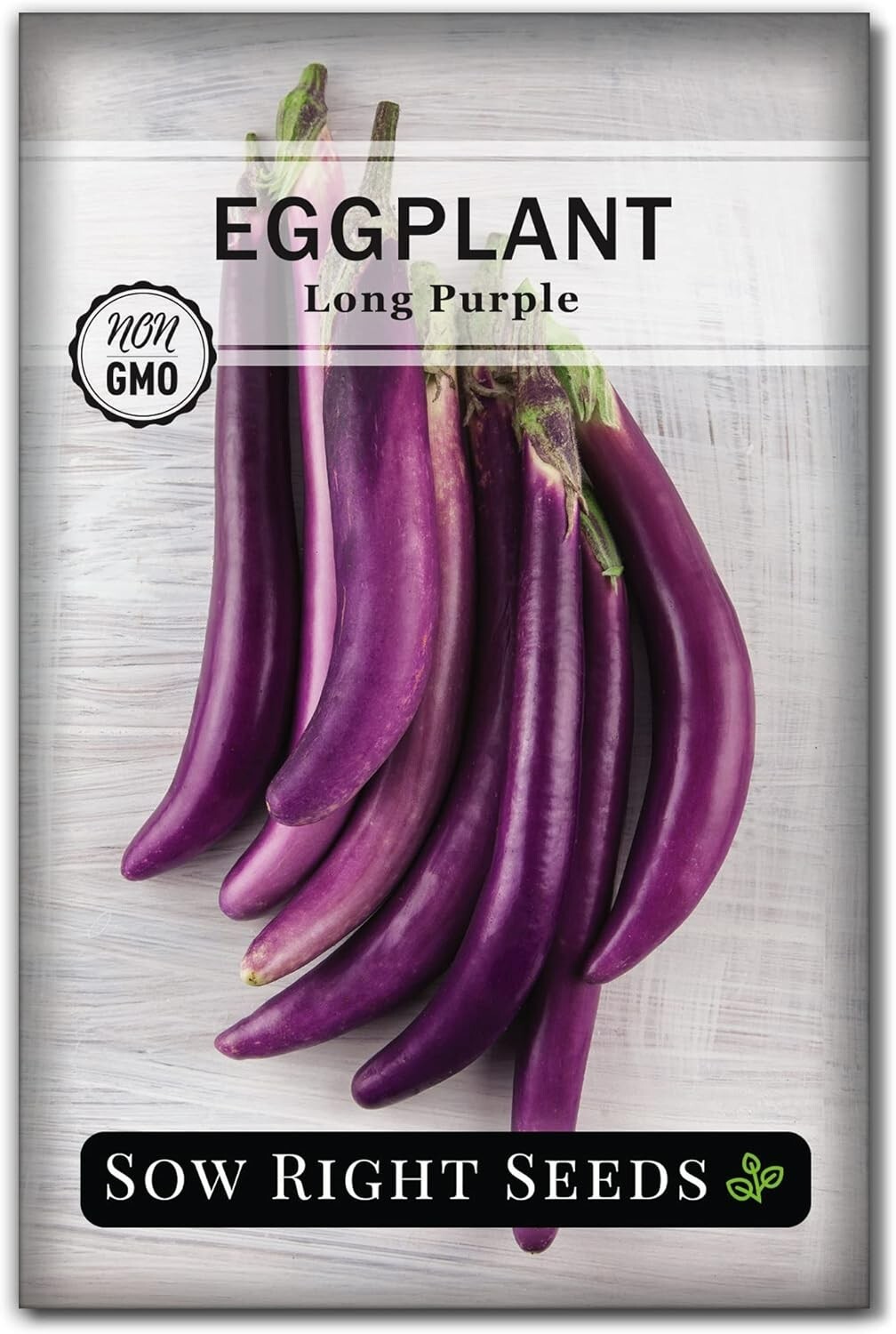 Long Purple Eggplant Seeds Non-GMO Heirloom 400mg Outdoor Vegetable Garden