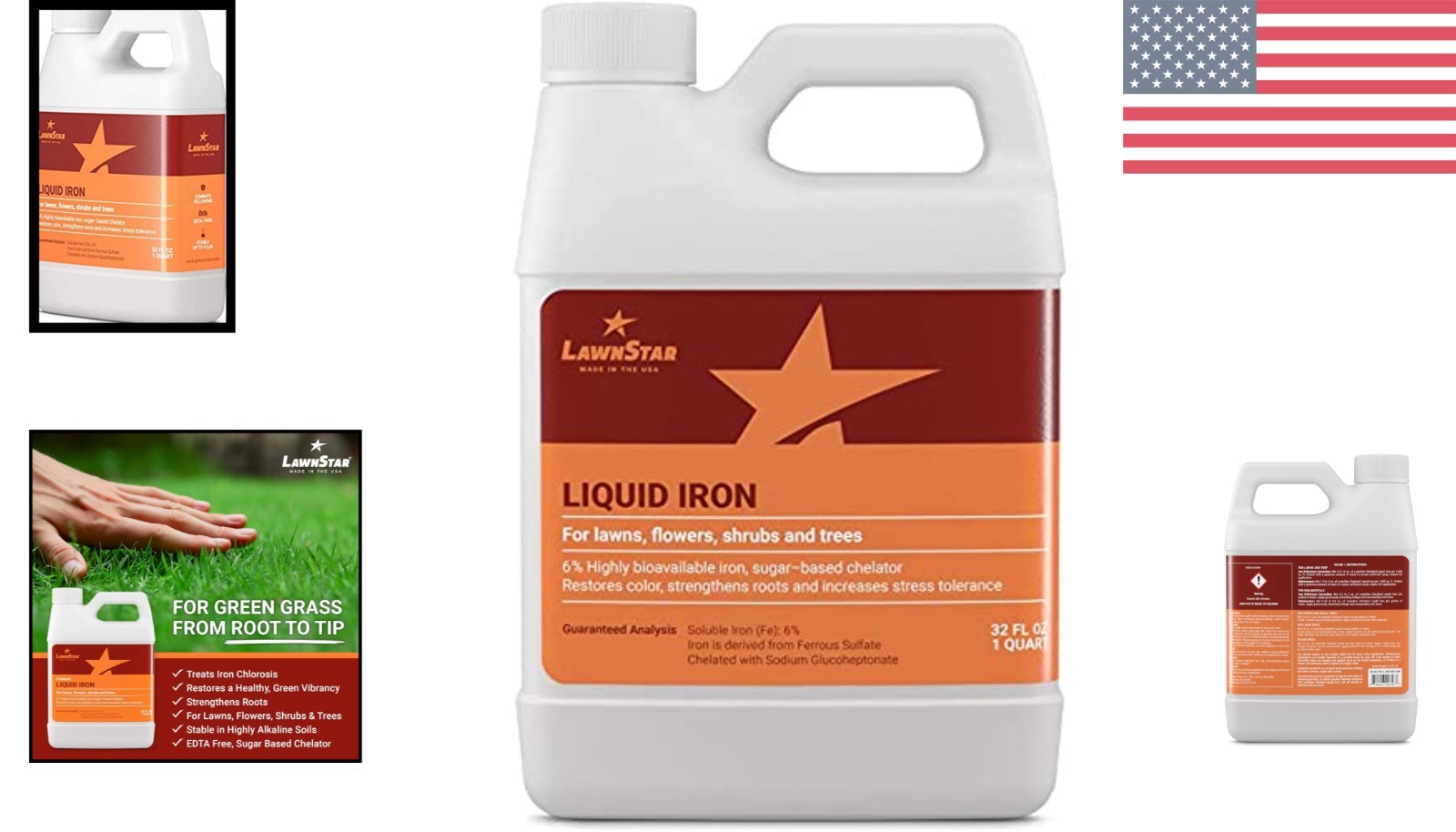 Versatile 32 OZ Liquid Chelated Iron – Revive Your Lawn, Trees & Shrubs