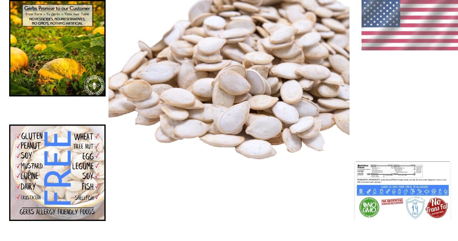 Whole Roasted Jumbo Pumpkin Seeds – 2 lbs of Healthy, Allergen-Free Goodness