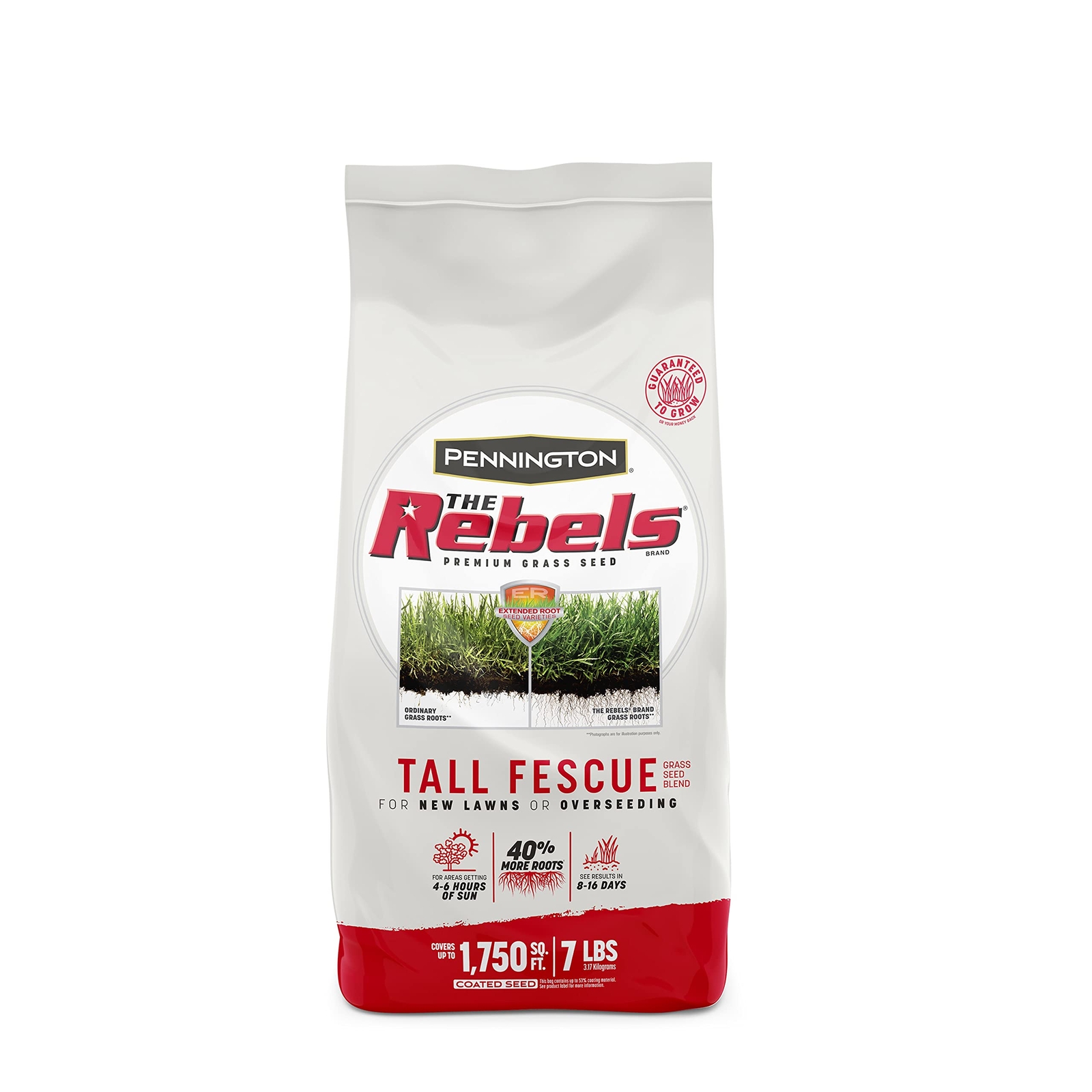 7 lb Pennington Rebels Tall Fescue Grass Seed for Dense Dark Lawn