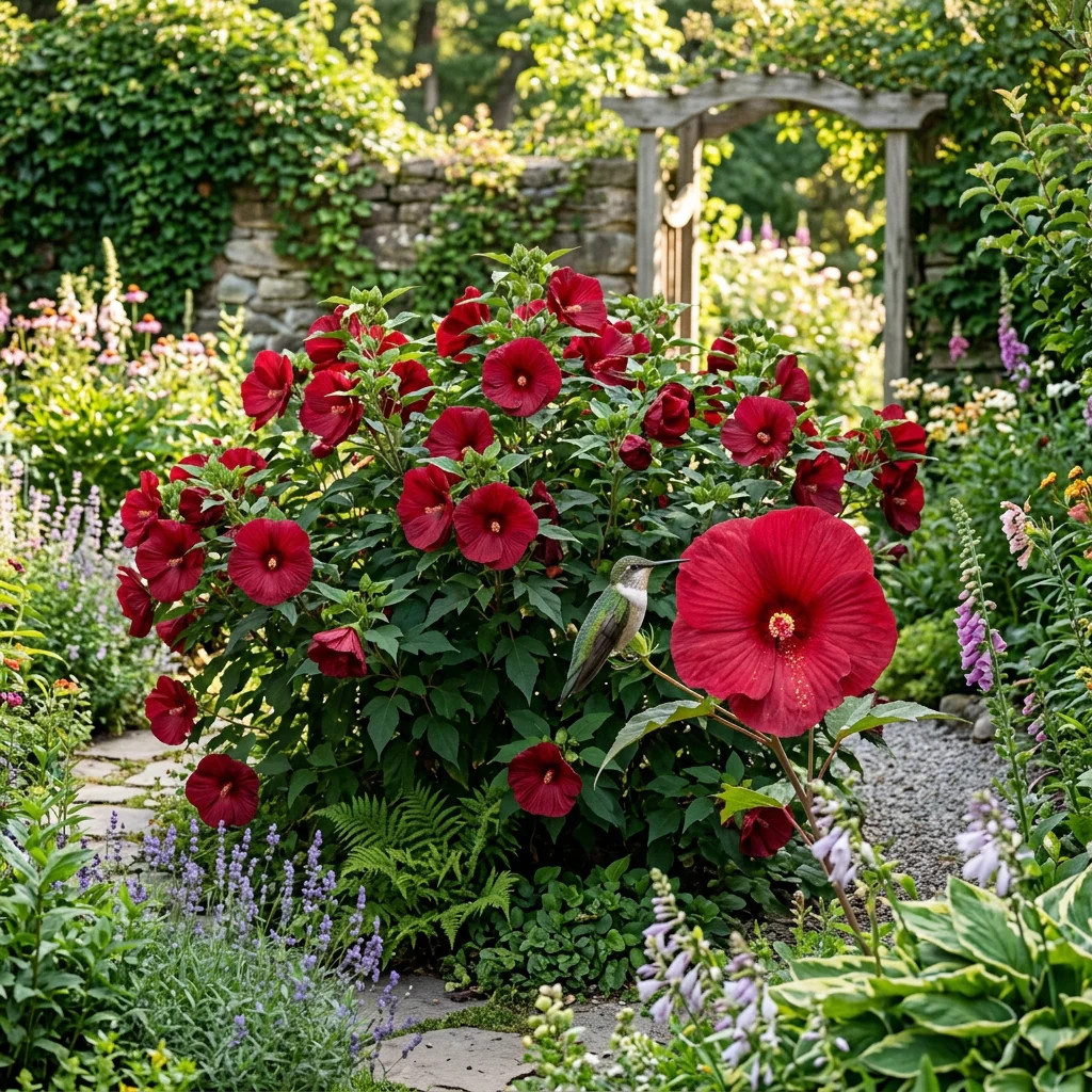 100 Deep Red Giant Hibiscus Seeds – Beautiful Garden Plants – Easy to Grow
