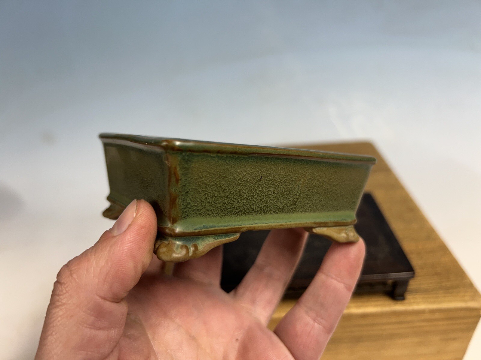 Japanese Unknown Maker Shohin Sized Bonsai Tree Pot 4”