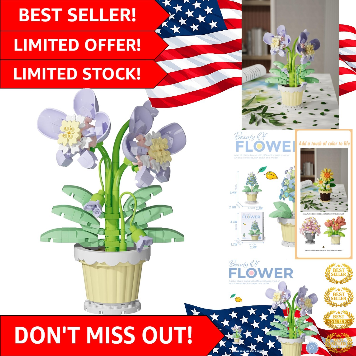 Elegant DIY Orchid Building Blocks – Transform Your Space with Nature’s Beauty