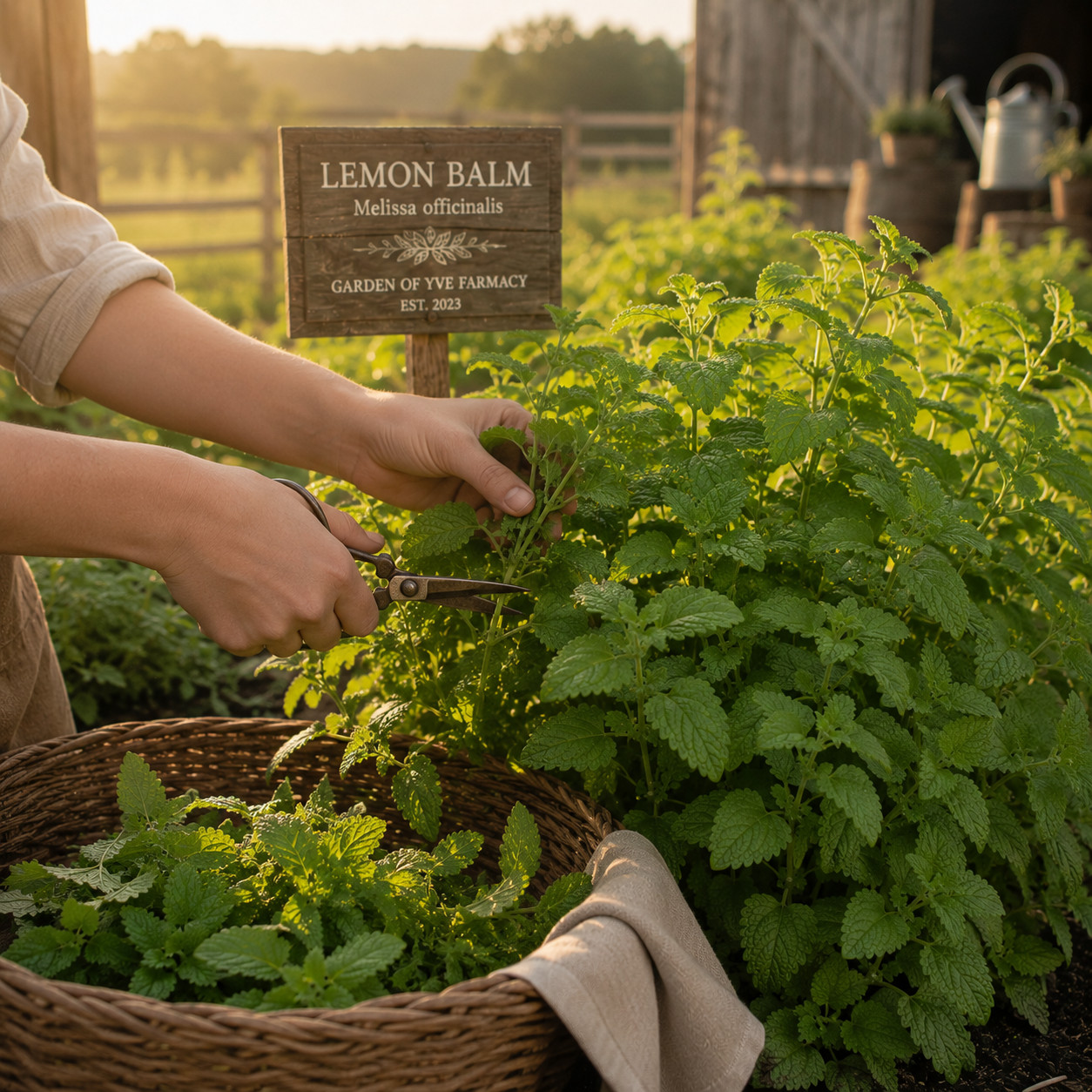 Lemon balm plant 4″ inch potted plant, grown in organic soil