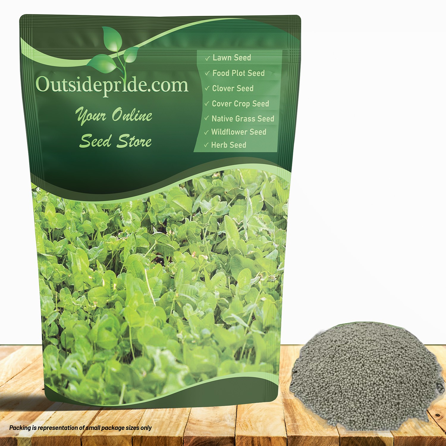 40 LBS – Inoculated White Clover King Deer Food Plot Seed For Planting –