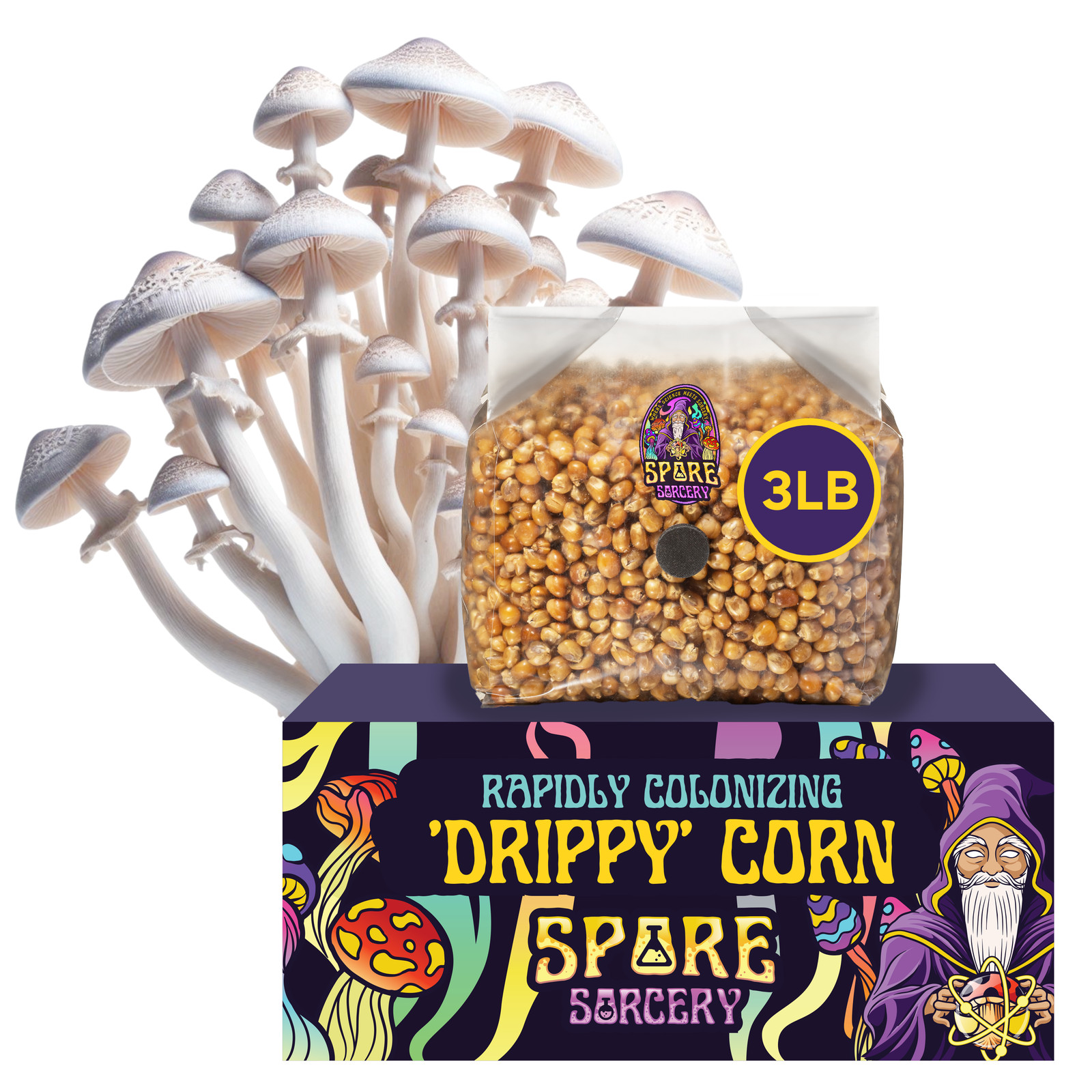3lb Drippy Corn Grain Spawn