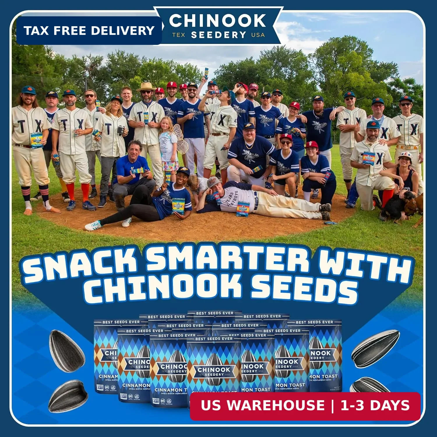 Chinook Seedery Sunflower Seeds to Eat – Jumbo, Flavored, Roasted, Low Sodium Sn
