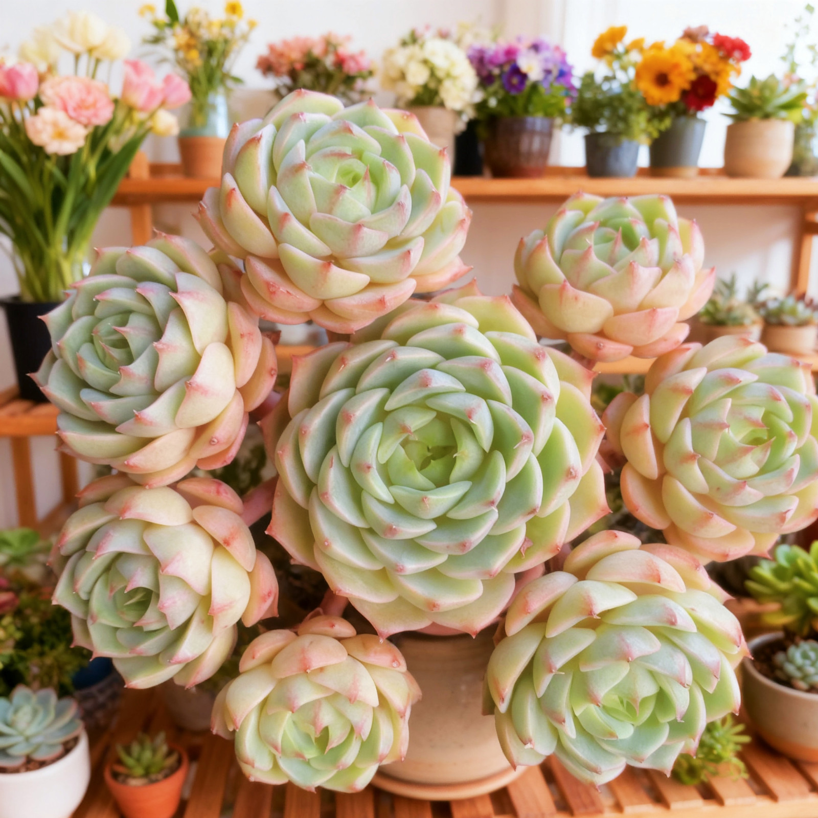 Echeveria Ben Badis Rare Succulent Plant, Bare Root Easy Care Live