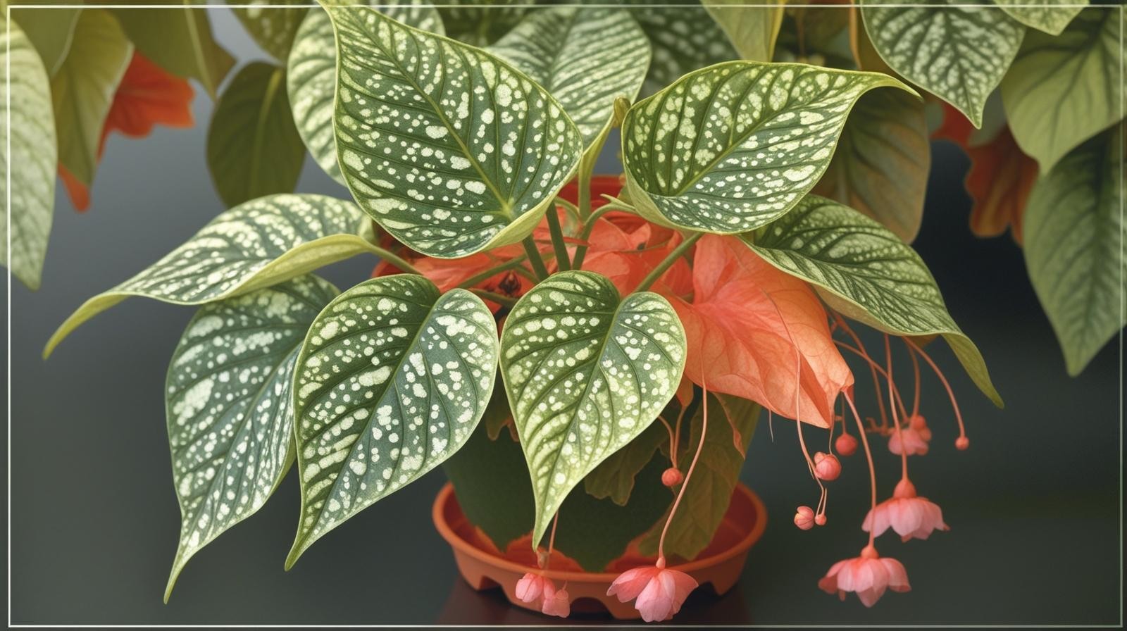 Angel Wing Begonia Snow Capped Live House Plants BUY 2 GET 1 FREE
