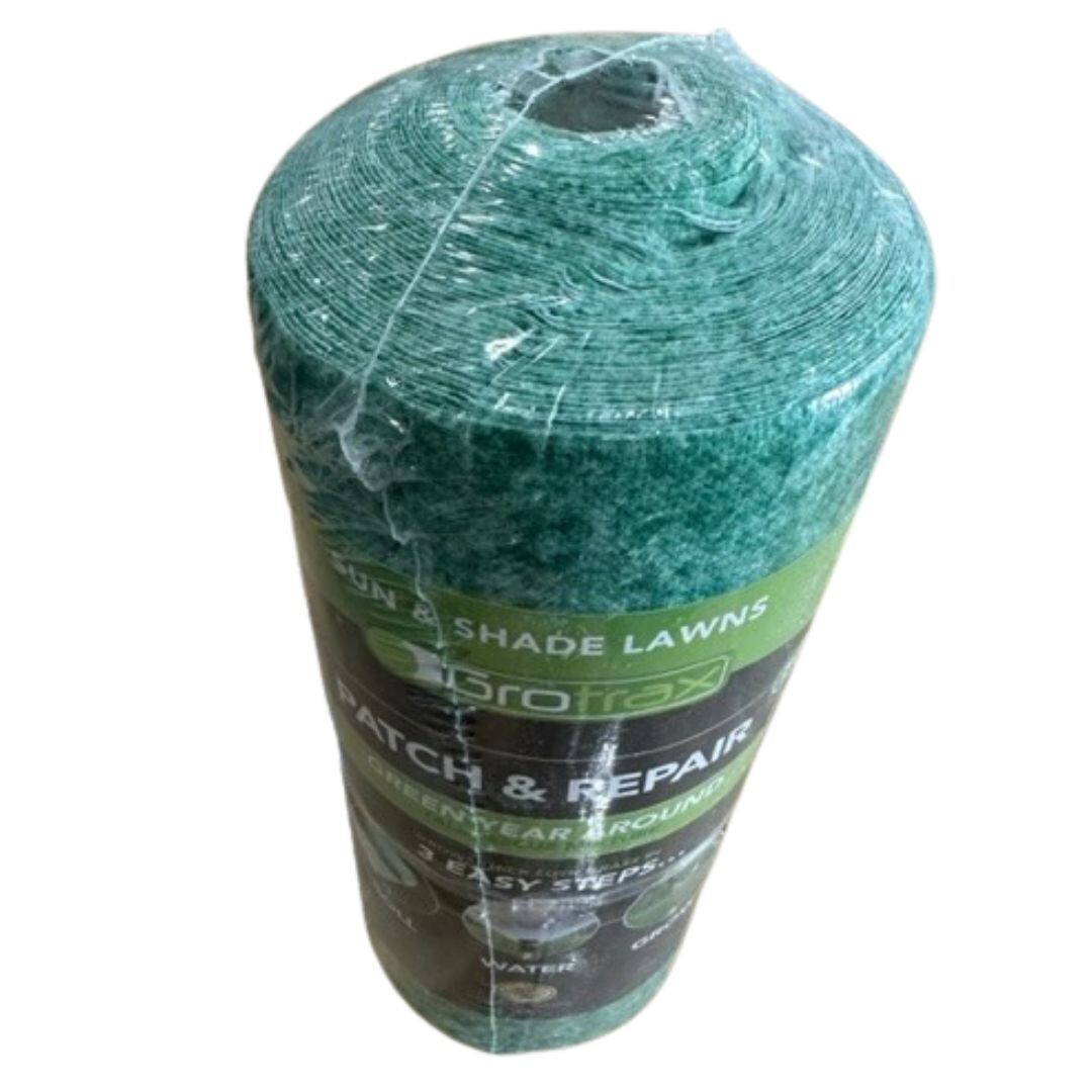 Grotrax Biodegradable Grass Seed Mat, Year Round Green – 50 Sq Ft Quick Fix Roll