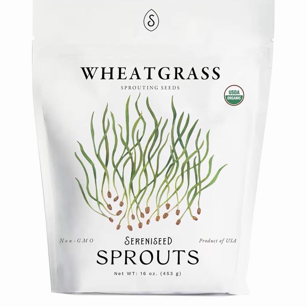 Organic Wheatgrass Seeds (16 oz) – Non-GMO, Heirloom Seeds